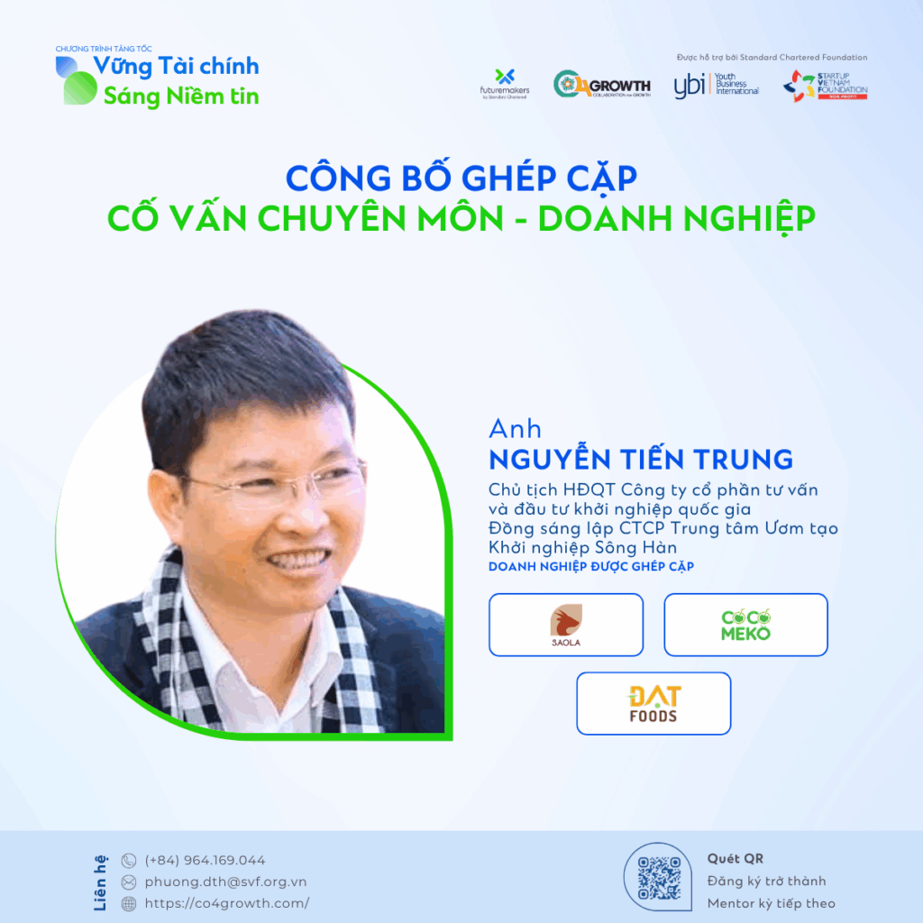 Lộ diện 49 cặp Cố vấn chuyên môn & Doanh nghiệp tại Cohort 1