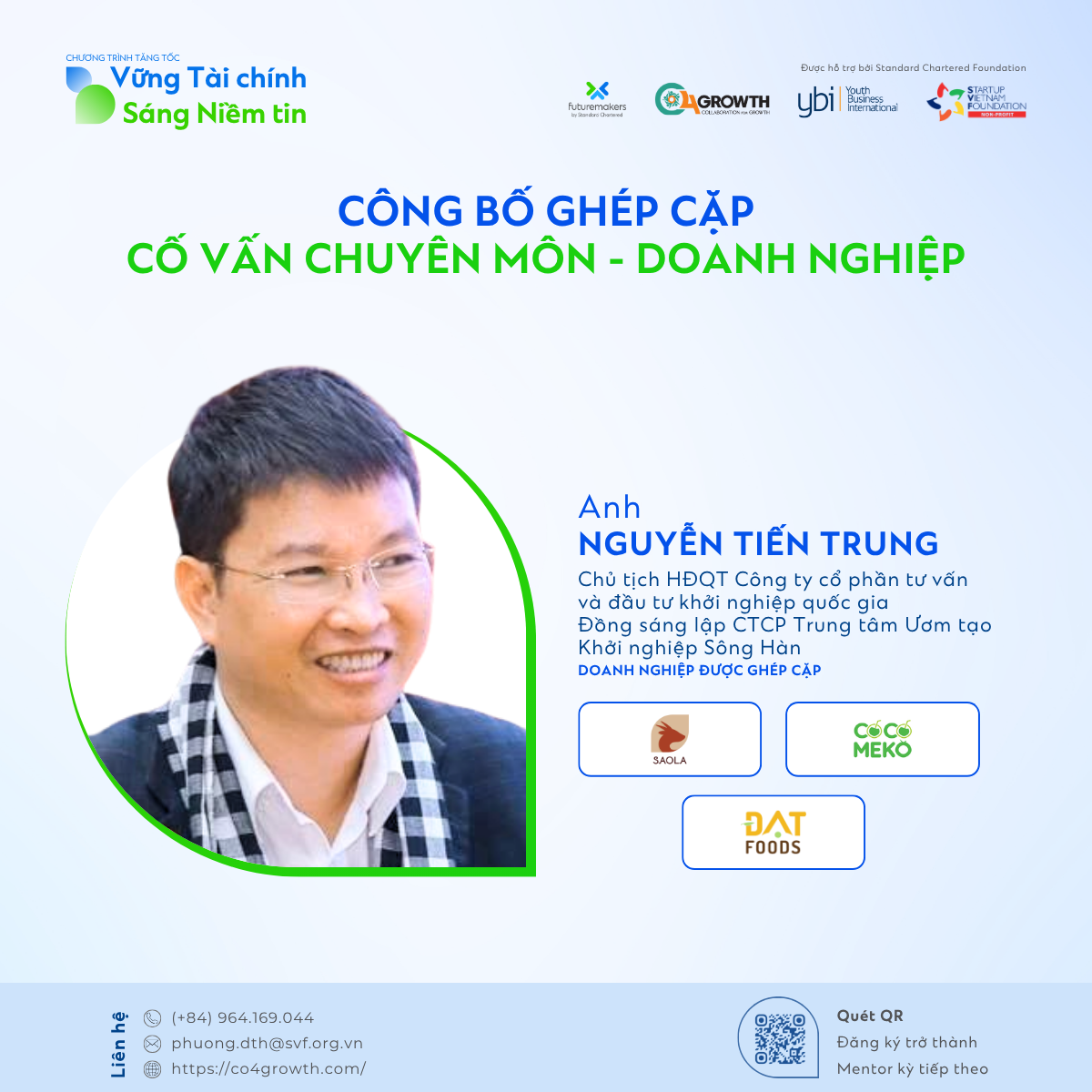 Lộ diện 49 cặp Cố vấn chuyên môn & Doanh nghiệp tại Cohort 1